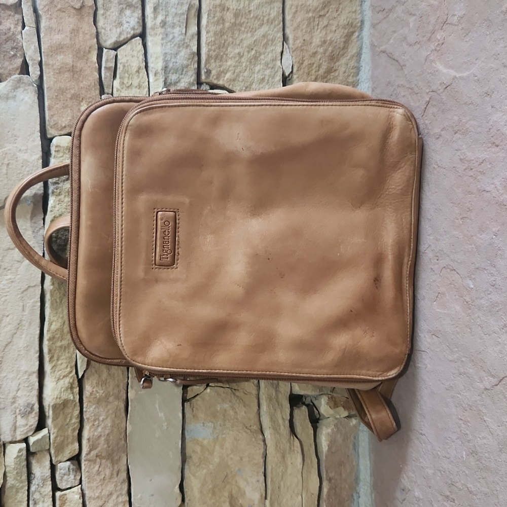 Vintage Tignanello Genuine Leather Back pack.